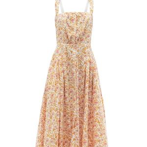 THIERRY COLSON Rossana floral-print cotton-poplin maxi dress